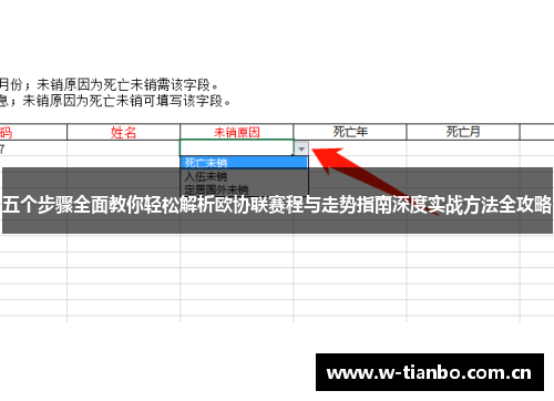 五个步骤全面教你轻松解析欧协联赛程与走势指南深度实战方法全攻略